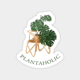 Plantaholic Monstera Illustration Sticker